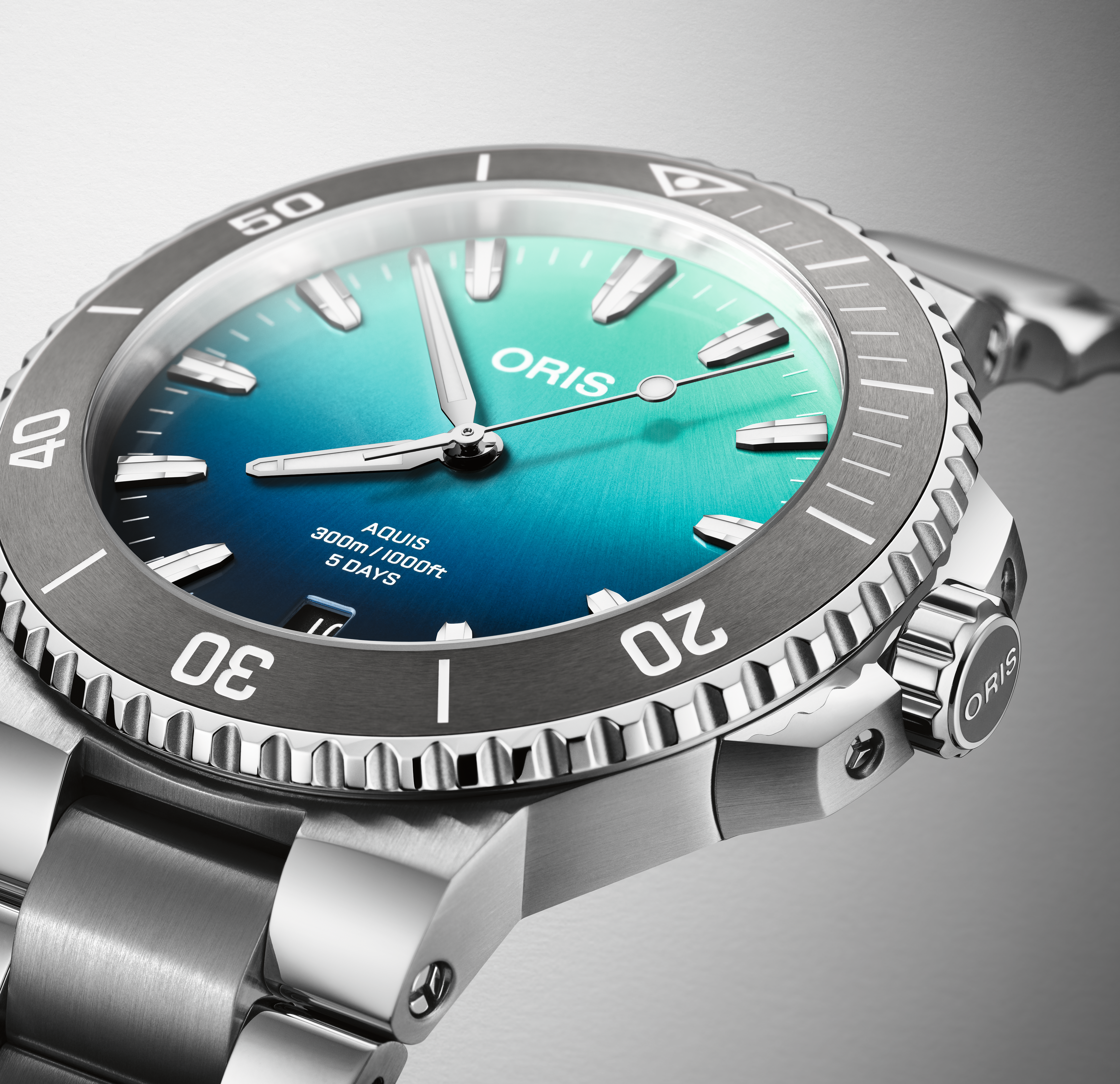 ORIS  Мужские швейцарские часы с автоматическим механизмом, стальной браслет, 43,5 мм